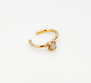 Stardust rose gold icy gray diamond ear cuff