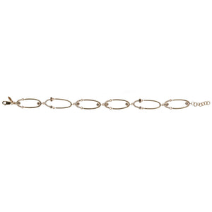 Gravity loop diamond bracelet