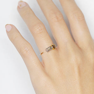 Galaxy double diamond ring