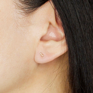 Gravity statement diamond earrings