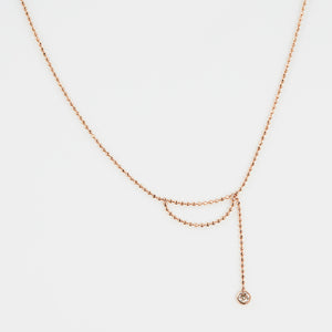 Elements champagne diamond necklace
