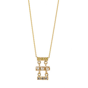 Astro three bar diamond necklace