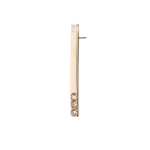 Astro medium bar diamond earring