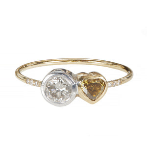 Galaxy double diamond ring