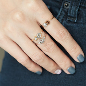 Galaxy double diamond ring