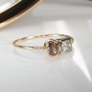 Galaxy double diamond ring