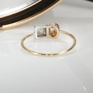 Galaxy double diamond ring