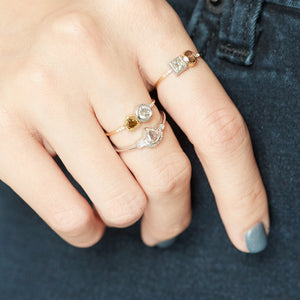 Galaxy double diamond ring