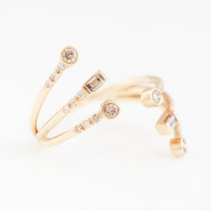 Gravity triple wrap Ring