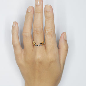 Astro diamond stack ring