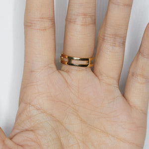 Astro multi color diamond stack ring