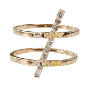 Astro stament diamond ring