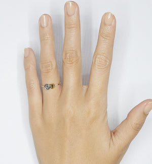 Galaxy double diamond ring