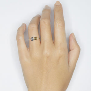 Galaxy double diamond ring