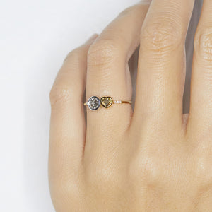 Galaxy double diamond ring