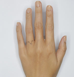 Gravity round diamond chain ring