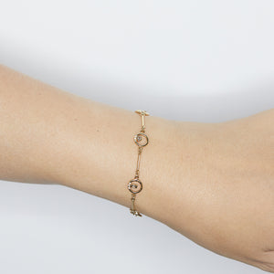 Gravity small hoop bracelet