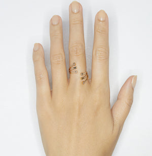 Gravity triple wrap Ring