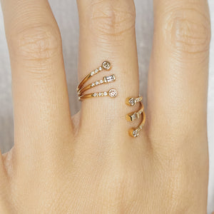 Gravity triple wrap Ring