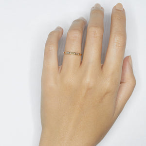 XW Bridal baguette rose cut diamond wedding band