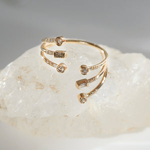 Gravity triple wrap Ring