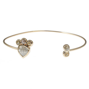 Heart of Light diamond cuff