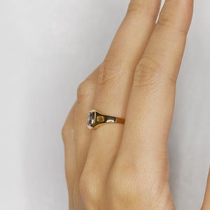 Neptune oval light blue sapphire diamond ring