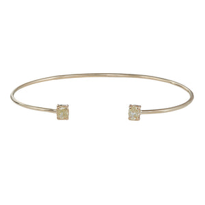 Stardust light yellow diamond cuff