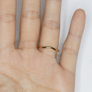 XW Bridal curved yellow diamond band