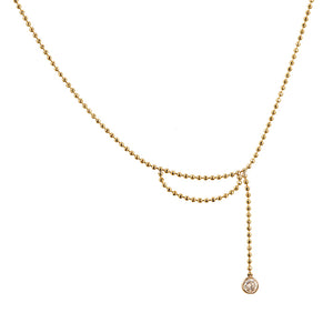 Elements champagne diamond necklace