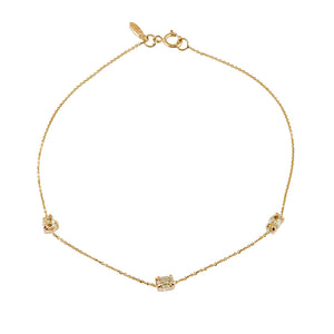 Stardust light yellow diamond bracelet