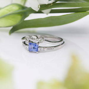 XW Bridal curve white gold diamond band