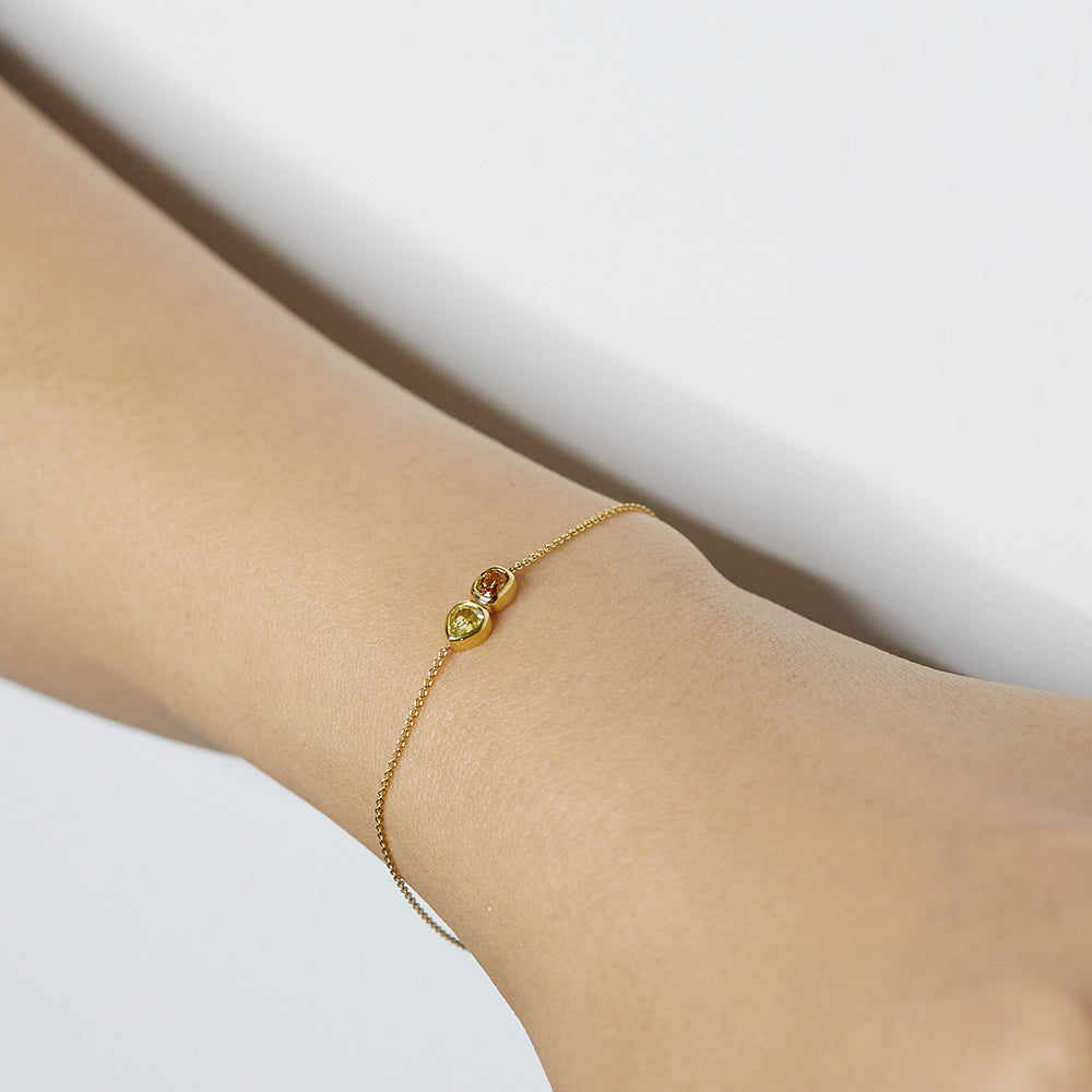 Galaxy double color diamond bracelet