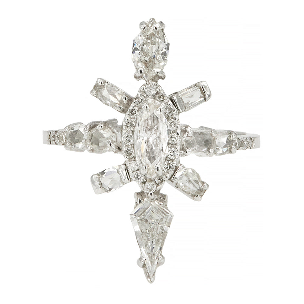 white diamond Galaxy Ring