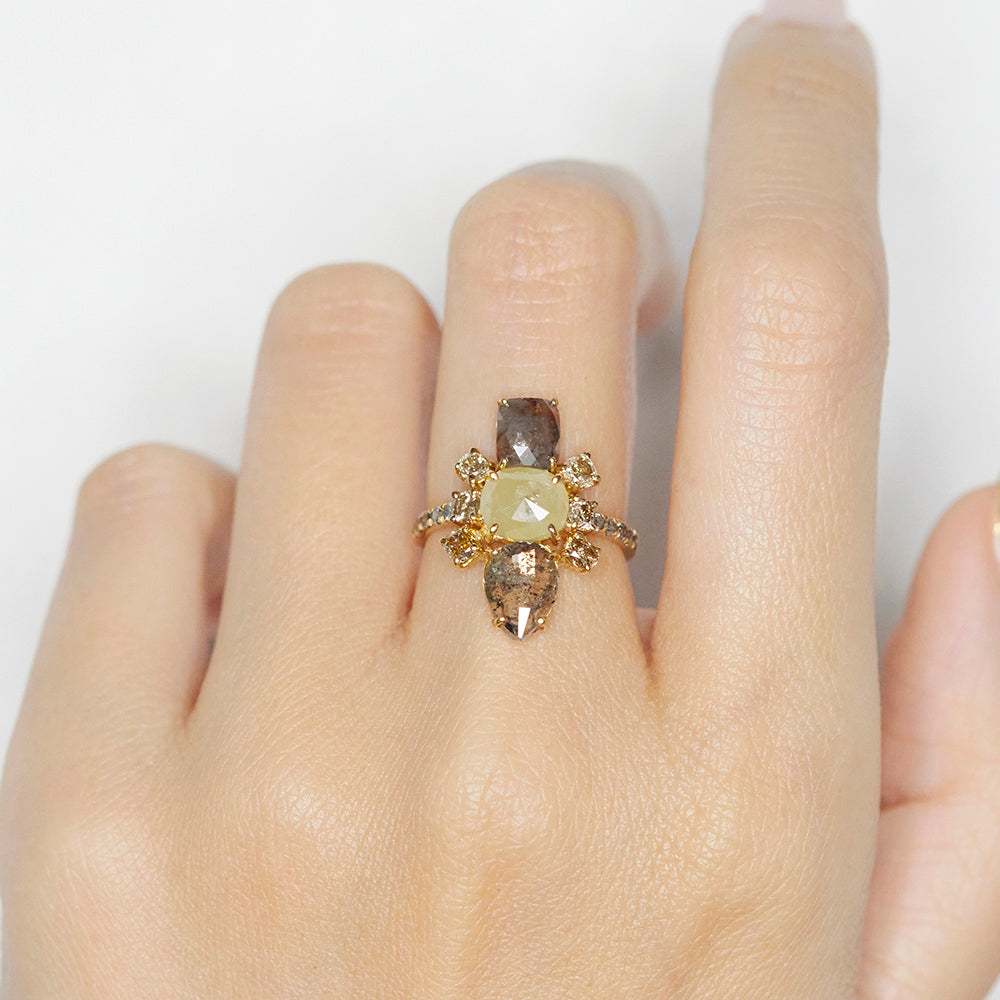 Galaxy natural color diamond ring