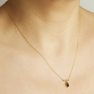 Galaxy marquise sapphire diamond necklace