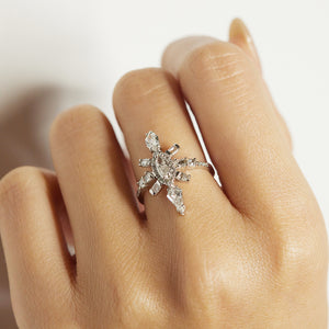 white diamond Galaxy Ring