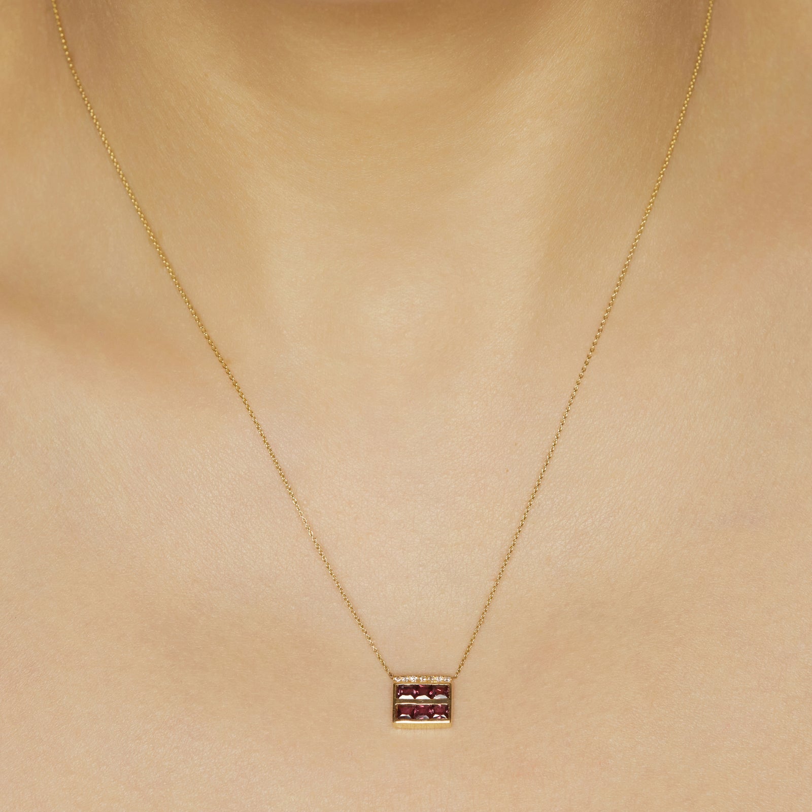 Galaxy sapphire diamond Future necklace