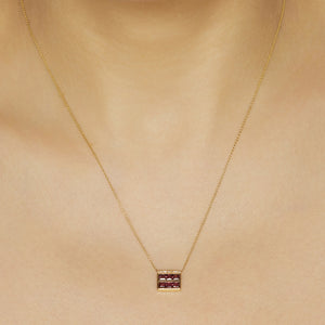 Galaxy sapphire diamond Future necklace