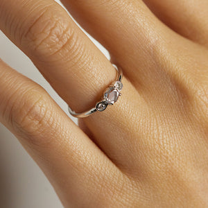 XW Bridal portrait cut sapphire diamond ring