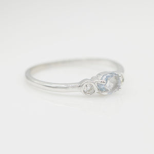 XW Bridal portrait cut sapphire diamond ring