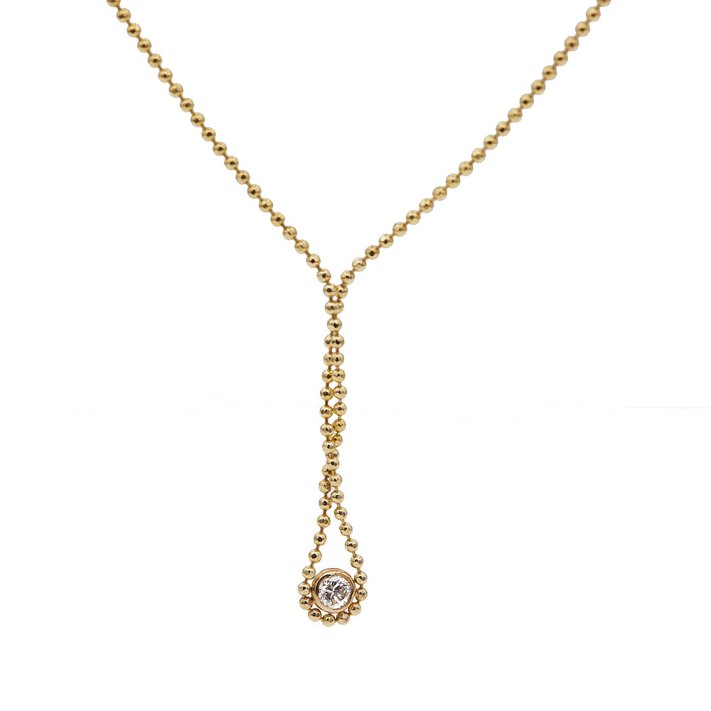 Elements champagne diamond twist necklace