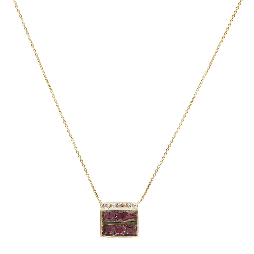 Galaxy sapphire diamond Future necklace