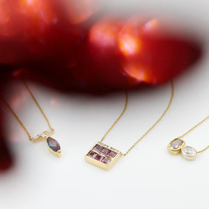 Galaxy sapphire diamond Future necklace