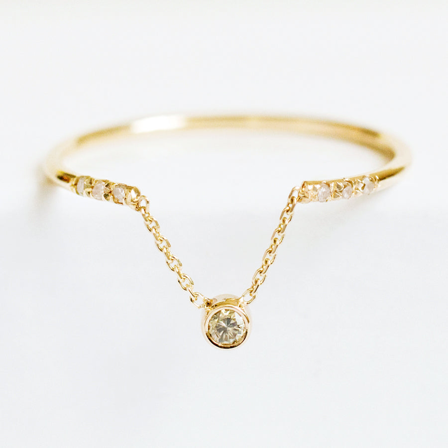 Gravity round diamond chain ring