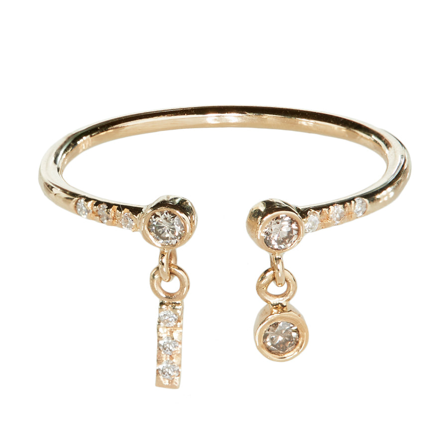 Gravity open shake ring