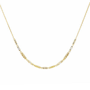 Astro multi diamond line necklace