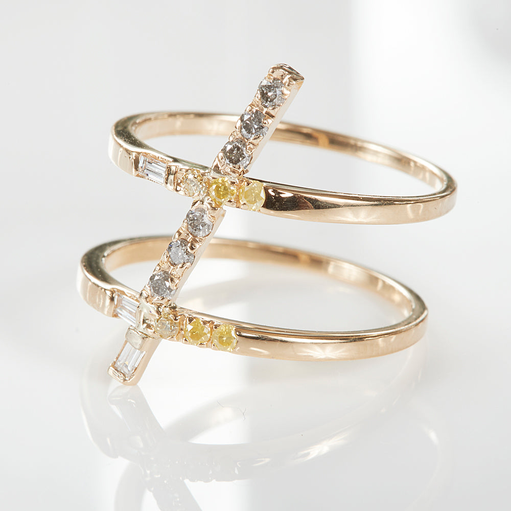 Astro stament diamond ring