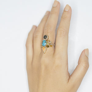 Galaxy Rare ciel diamond ring