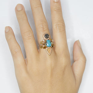 Galaxy Rare ciel diamond ring
